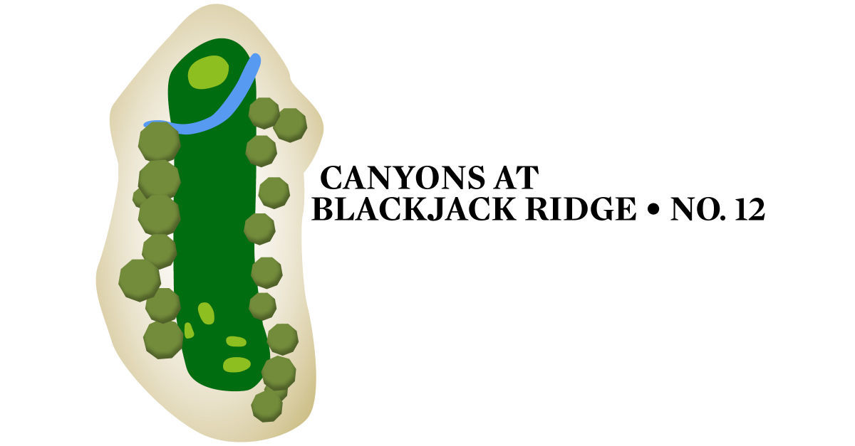 No. 12 at Canyons at Blackjack Ridge (par-3, 156 yards)